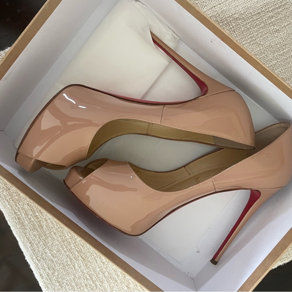 Christian Louboutin Peep Toe Heels- AUTHENTIC!!